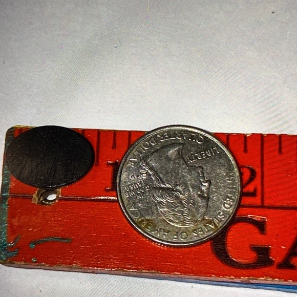 Vintage, black, onyx stone, Virgo zodiac - Picture 6 of 6